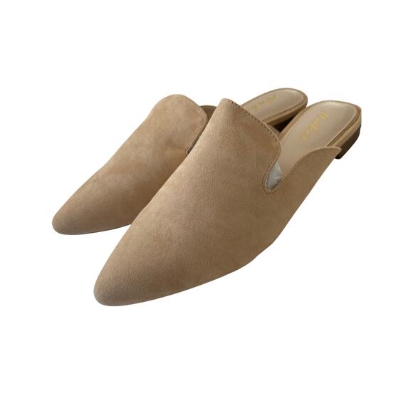 Ankis Women's Beige Pointed Toe Mule Flats Casual Slip-On SZ 9 - Picture 3 of 10